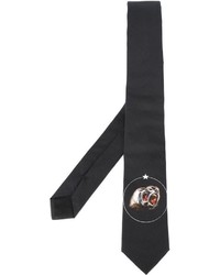 Cravatta stampata nera di Givenchy