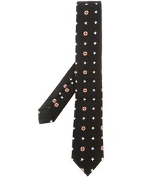 Cravatta stampata nera di Givenchy