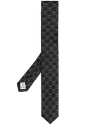 Cravatta stampata nera di Moschino