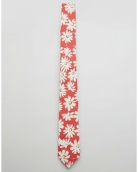 Cravatta stampata rossa di Asos