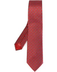 Cravatta stampata rossa di Brioni