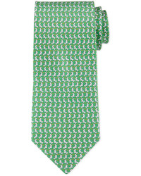 Cravatta stampata verde