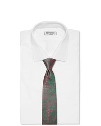 Cravatta stampata verde di Charvet