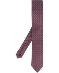 Cravatta stampata viola melanzana di Dolce & Gabbana