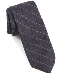 Cravatta tessuta blu scuro