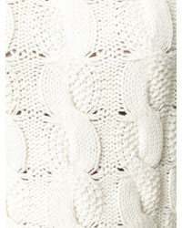 Dolcevita di lana lavorato a maglia bianco di MM6 MAISON MARGIELA