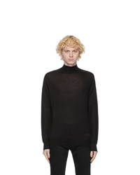 Dolcevita di lana lavorato a maglia nero di Givenchy