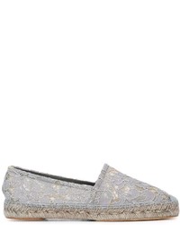 Espadrillas in pelle grigie di Dolce & Gabbana