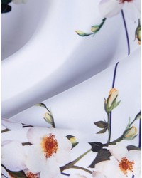 Fazzoletto da taschino a fiori bianco di Asos