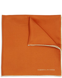 Fazzoletto da taschino di seta arancione