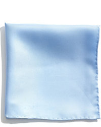 Fazzoletto da taschino di seta azzurro