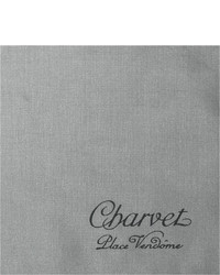 Fazzoletto da taschino di seta bianco di Charvet