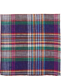 Fazzoletto da taschino scozzese multicolore