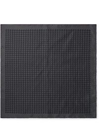 Fazzoletto da taschino stampato grigio scuro di Tom Ford