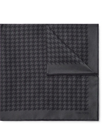 Fazzoletto da taschino stampato grigio scuro di Tom Ford