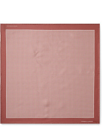 Fazzoletto da taschino stampato rosa di Turnbull & Asser
