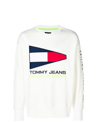 Felpa bianca di Tommy Jeans