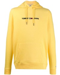 Felpa con cappuccio gialla di Tommy Jeans