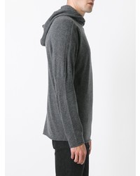 Felpa con cappuccio grigio scuro di Calvin Klein