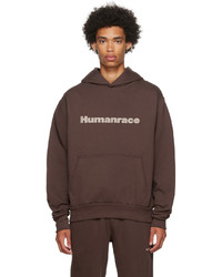 Felpa con cappuccio stampata marrone di adidas x Humanrace by Pharrell Williams