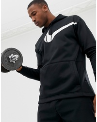 Felpa con cappuccio stampata nera di Nike Training
