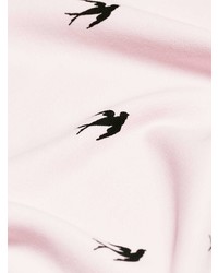 Felpa con cappuccio stampata rosa di McQ Alexander McQueen