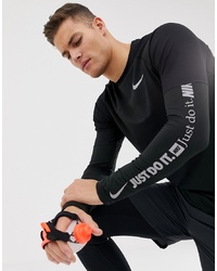 Felpa nera di Nike Running