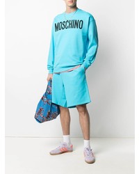 Felpa stampata acqua di Moschino