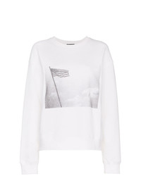 Felpa stampata bianca di Calvin Klein 205W39nyc