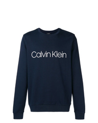 Felpa stampata blu scuro di CK Calvin Klein