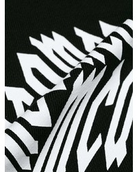 Felpa stampata nera e bianca di McQ Alexander McQueen