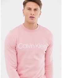 Felpa stampata rosa di Calvin Klein