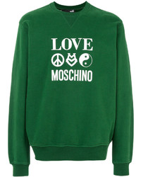 Felpa verde di Love Moschino