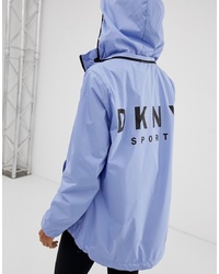 Giacca a vento azzurra di DKNY