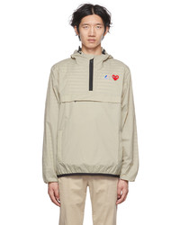 Giacca a vento beige di Comme Des Garcons Play
