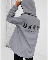 Giacca a vento grigia di DKNY