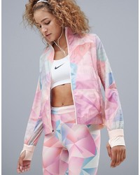 Giacca a vento stampata multicolore di Nike Running