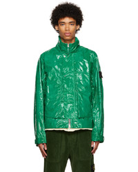 Giacca a vento verde di Stone Island Shadow Project