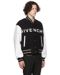 Giacca college stampata nera di Givenchy