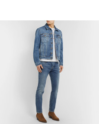 Giacca di jeans blu di Saint Laurent
