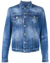 Giacca di jeans blu di DSQUARED2