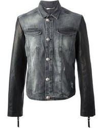 Giacca di jeans grigio scuro di Philipp Plein