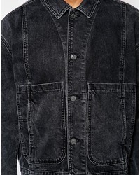 Giacca di jeans nera di Asos
