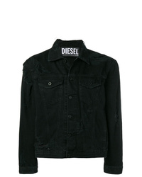 Giacca di jeans nera di Diesel