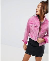 Giacca di jeans rosa di Asos