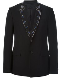 Giacca di lana con borchie nera di Givenchy