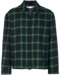 Giacca di lana scozzese verde scuro