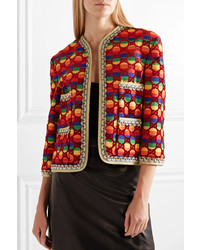 Giacca di tweed multicolore di Gucci