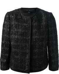Giacca di tweed nera di Giambattista Valli
