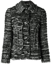 Giacca di tweed nera di Simone Rocha